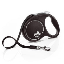 Load image into Gallery viewer, Flexi Black Design Tape Dog Leash M &amp; L 25 to 50kg 5m