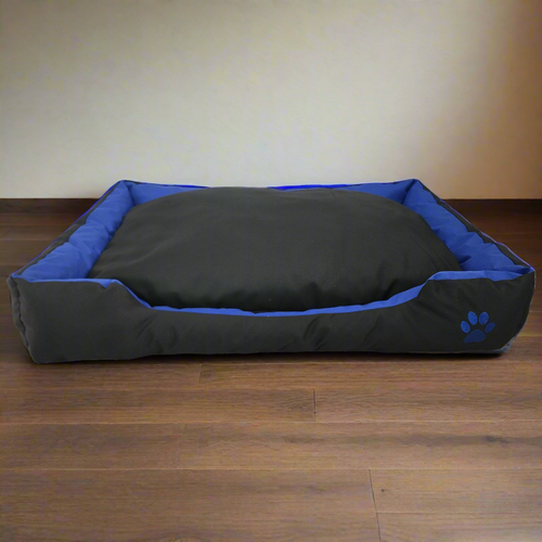 Rectangular Shaped Waterproof Bed - Dog & Cat Bed - 100x70cm - Blue