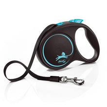 Load image into Gallery viewer, Flexi Black Design Tape Dog Leash M &amp; L 25 to 50kg 5m