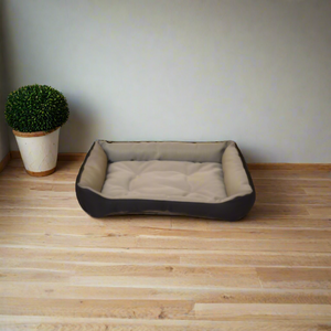 Waterproof Rectangle Shaped Dog Beds - 50 x 40cm - Black