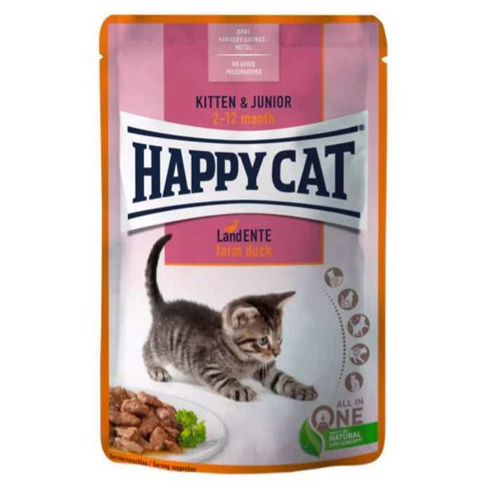 Happy Cat - MIS Kitten & Junior Farm Duck (0.85Kg)