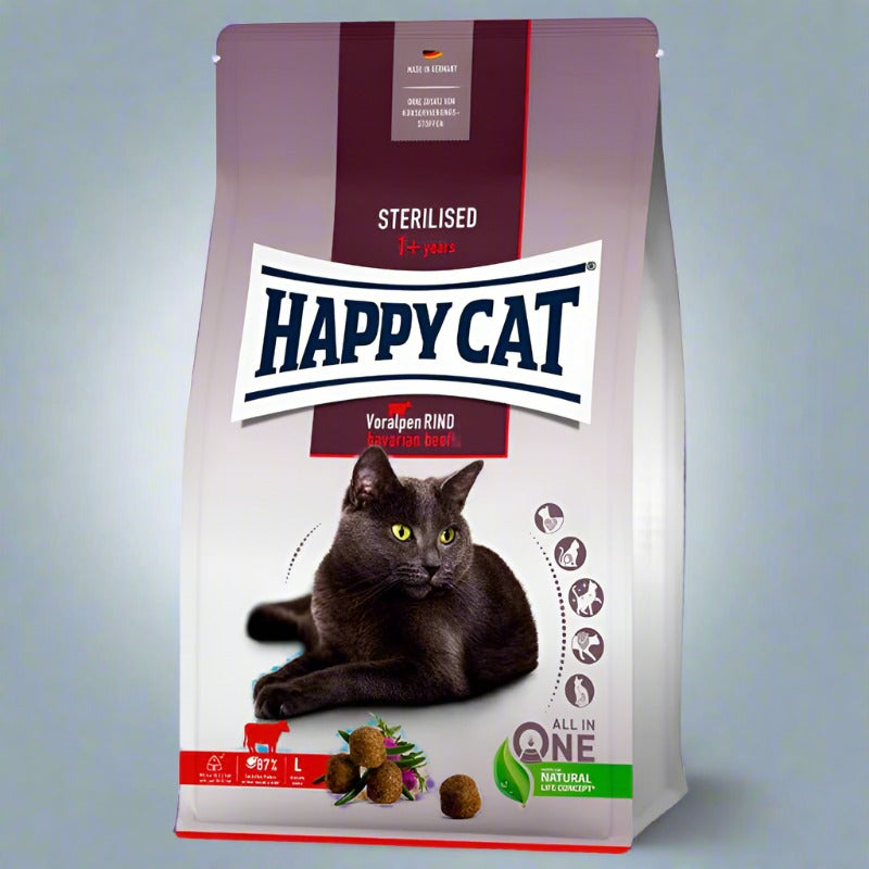 Happy Cat - Sterilized Adult Bavarian Beef (1.3Kg)