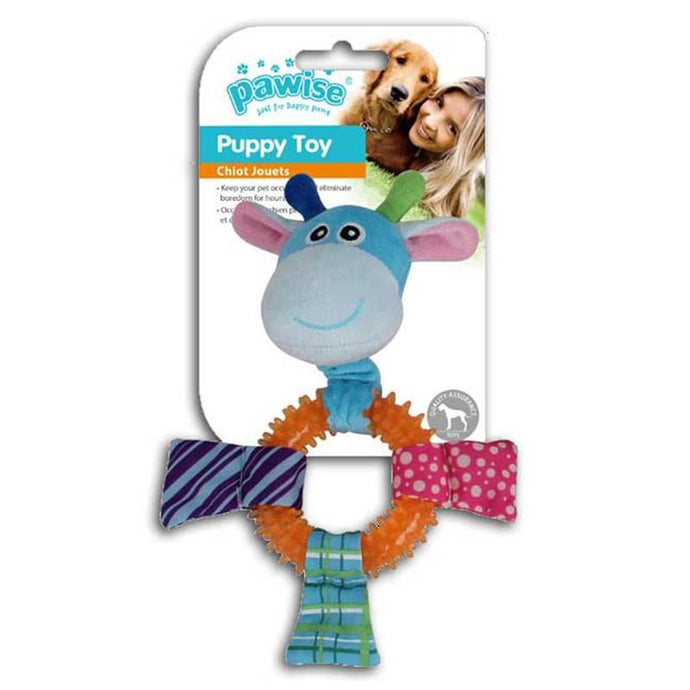 Pawise Giraffe Ring Dog Toy