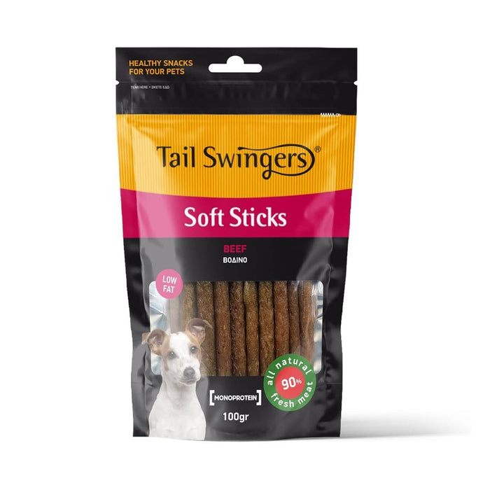 Tail Swingers Soft Sticks Beef 100gr