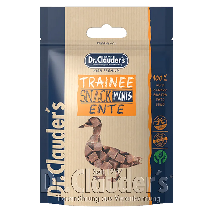 Dr.Clauder's Trainee Snack Minis Duck - Dog & Cat Treats - 50g
