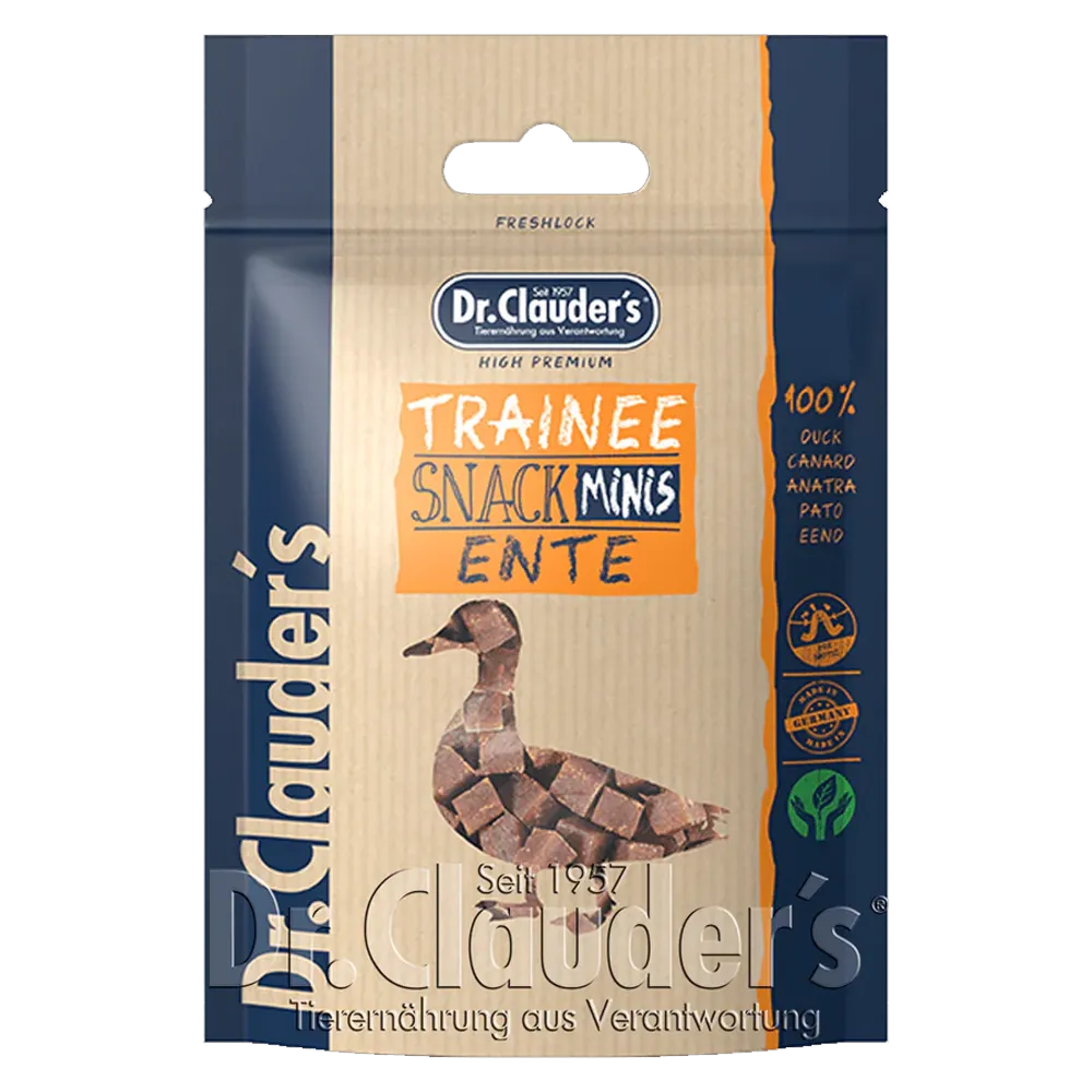 Dr.Clauder's Trainee Snack Minis Duck - Dog & Cat Treats - 50g