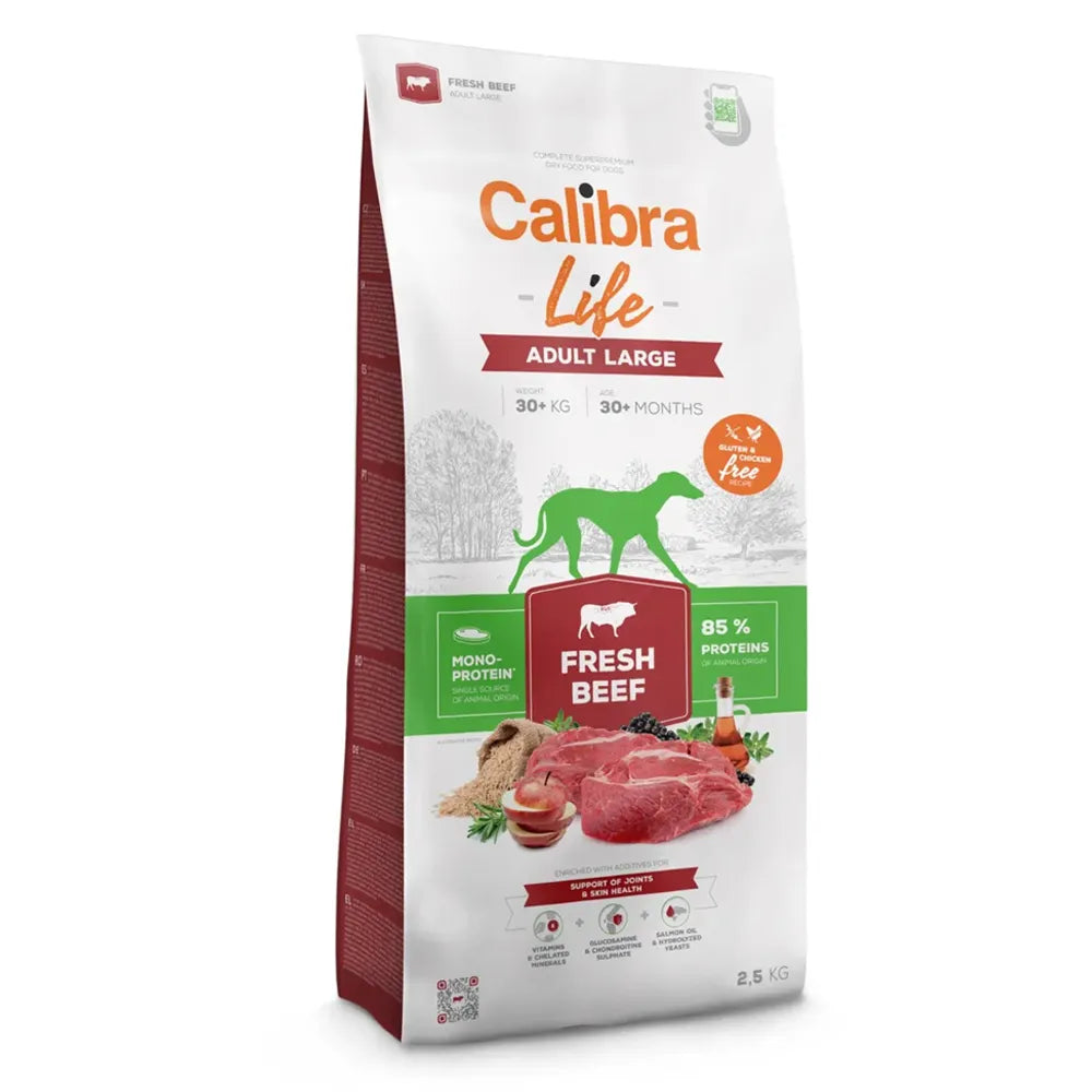 Dog Life - Adult Large Breed - Fresh Beef - Calibra - Dog Food - 2.5kg