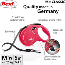 Load image into Gallery viewer, FLEXI New Classic Retractable Tape Dog Leash M &amp; L 5m