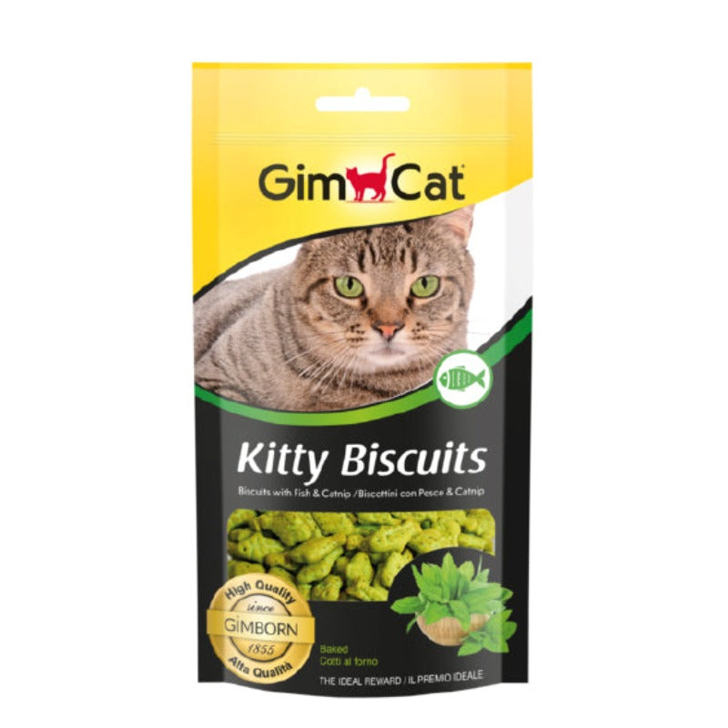 Gim Cat Treats Kitty Biscuits Fish & Catnip 40gr