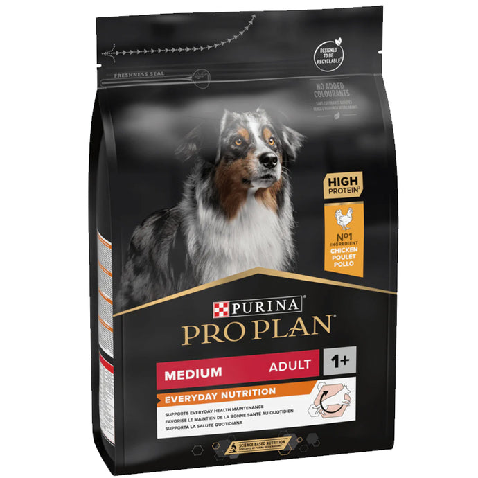 Purina - Pro Plan - Everyday Nutrition - Medium Adult - Chicken -  Dry Dog Food (3kg-14kg)