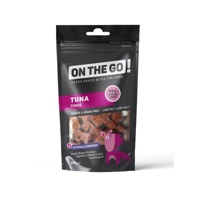 On The Go Bites Tuna Dog Treats 25gr