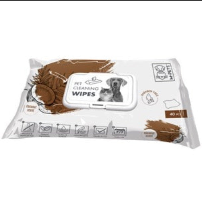 Pet Cleaning Wipes Coconut 15 x 20 cm - 40 or 80 pcs