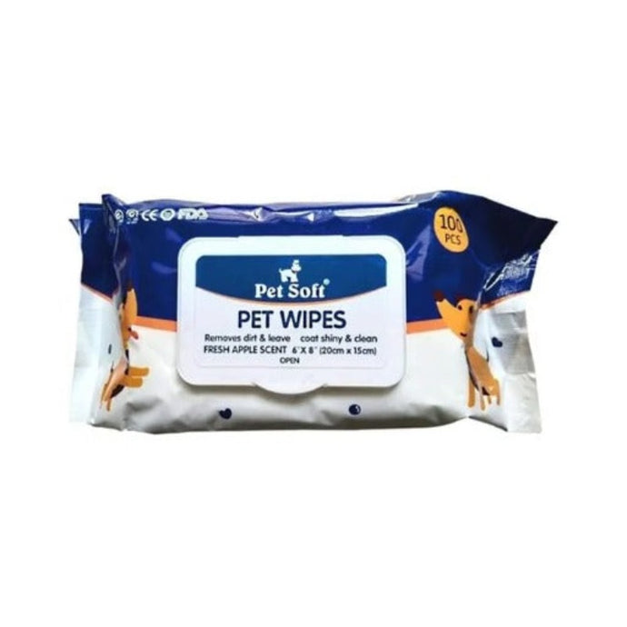 Pet Soft Wet Wipes for Dogs & Cats 100pcs