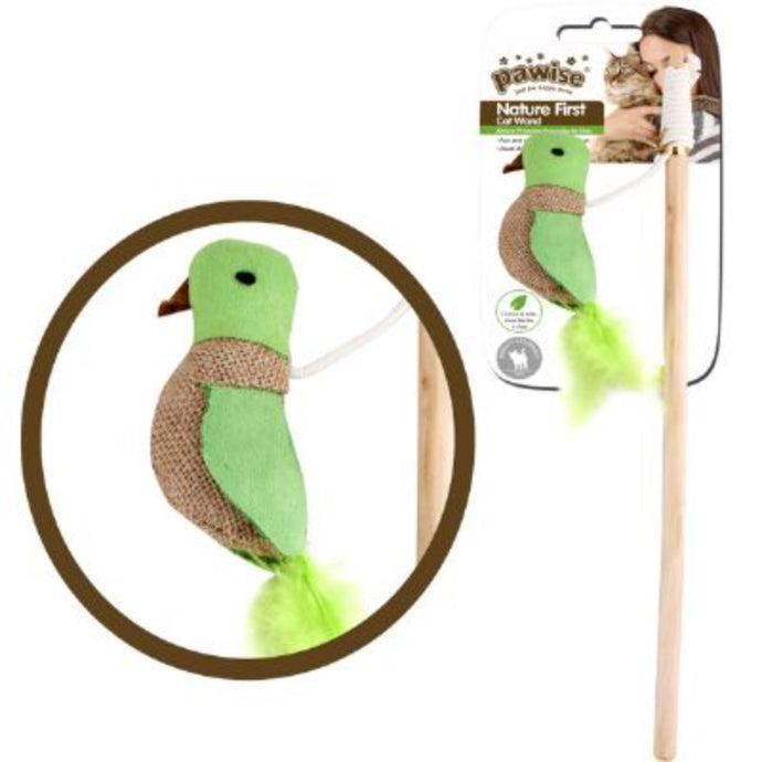 Pawise Nature First Cat Toy Wand Bird