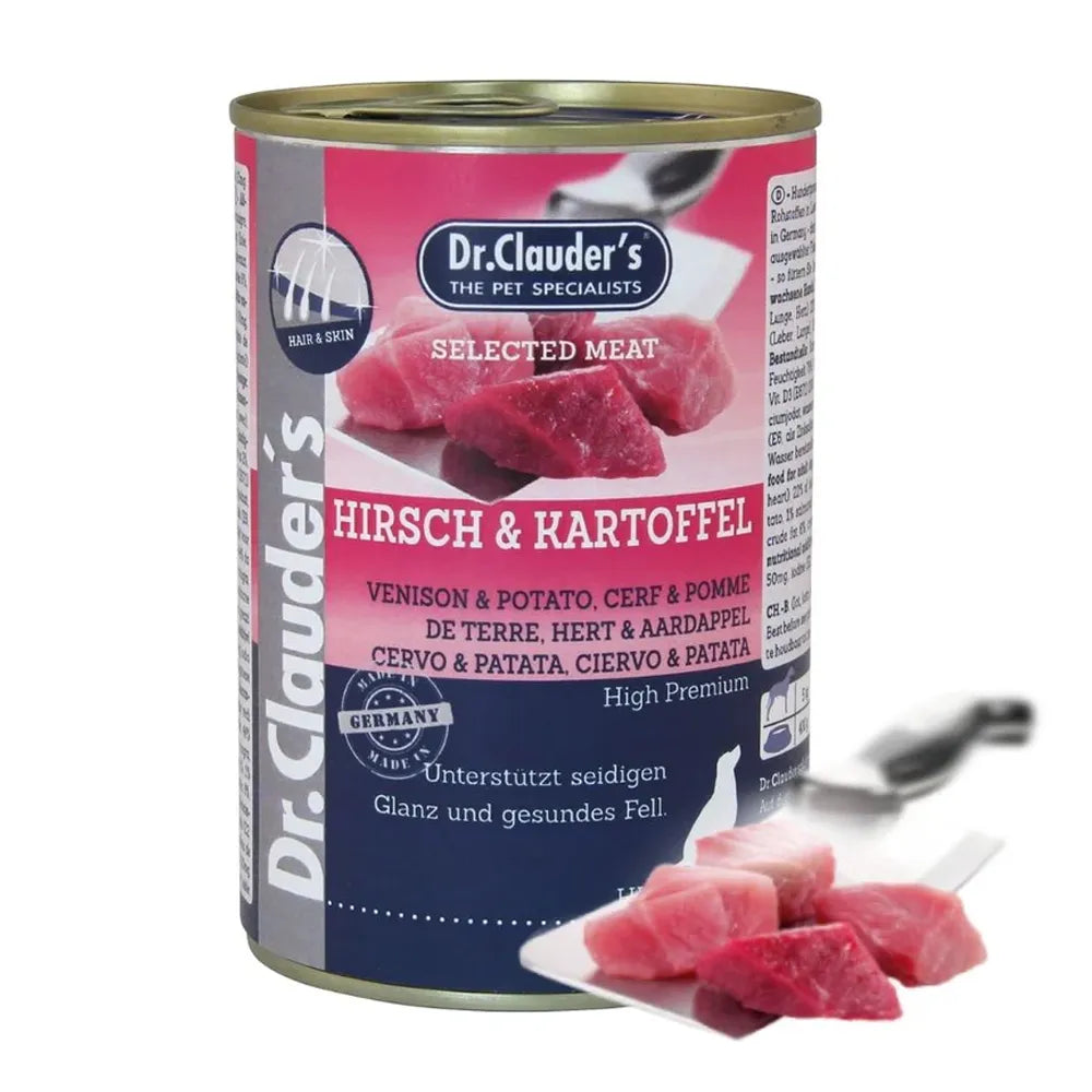 Dr.Clauder's - Selected Meat Deer & Potato - Wet Dog Food - 400g