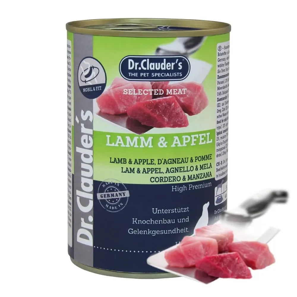 Dr.Clauder's - Selected Meat Lamb & Apple - Wet Dog Food - 400g