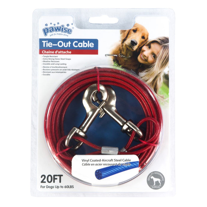 Pawise Tie-Out Cable 15 & 20 Ft