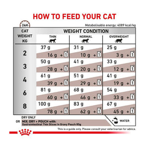 Royal Canin Veterinary Diet Cat Food - Gastro Intestinal (2Kg)